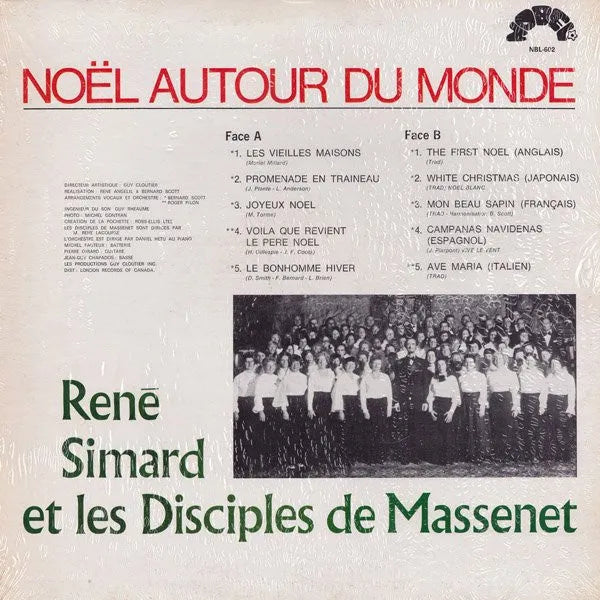 René Simard Et Les Disciples De Massenet : Noël Autour Du Monde (LP, Album)