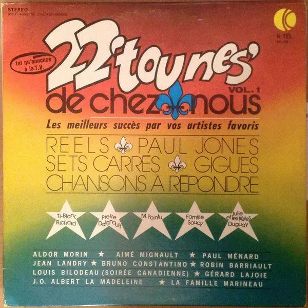 Various : 22 Tounes De Chez Nous Vol. 1 (LP, Comp)