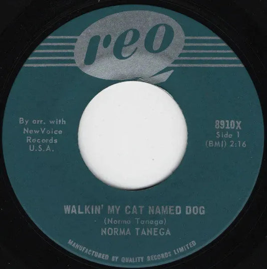 Norma Tanega : Walkin' My Cat Named Dog (7")