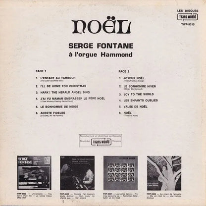 Serge Fontane : Noël Avec Serge Fontane (LP)