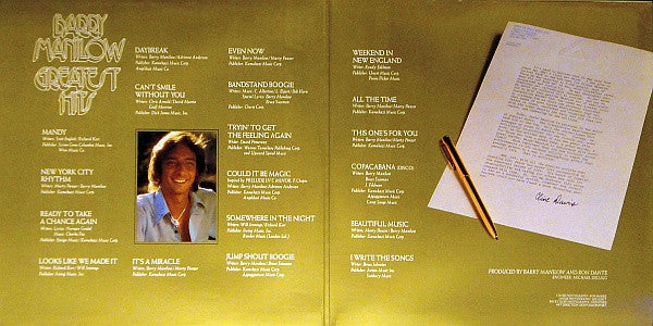 Barry Manilow : Greatest Hits (2xLP, Comp, Gat)