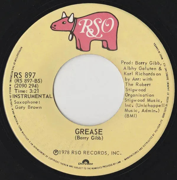 Frankie Valli / Gary Brown (2) : Grease (7", Single)