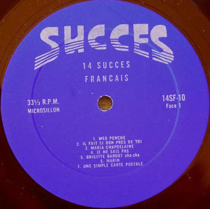 Various : 14 Succès Français (LP, Comp)