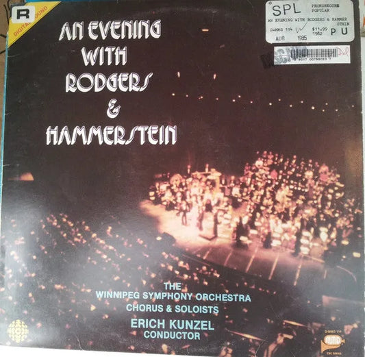 Rodgers & Hammerstein, The Winnipeg Symphony Orchestra*, Chorus*, Erich Kunzel : An Evening With Rodgers & Hammerstein (LP)