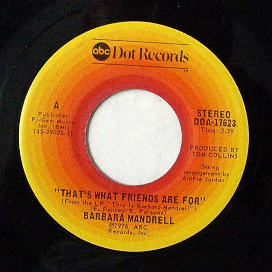 Barbara Mandrell : That's What Friends Are For (7", Single)