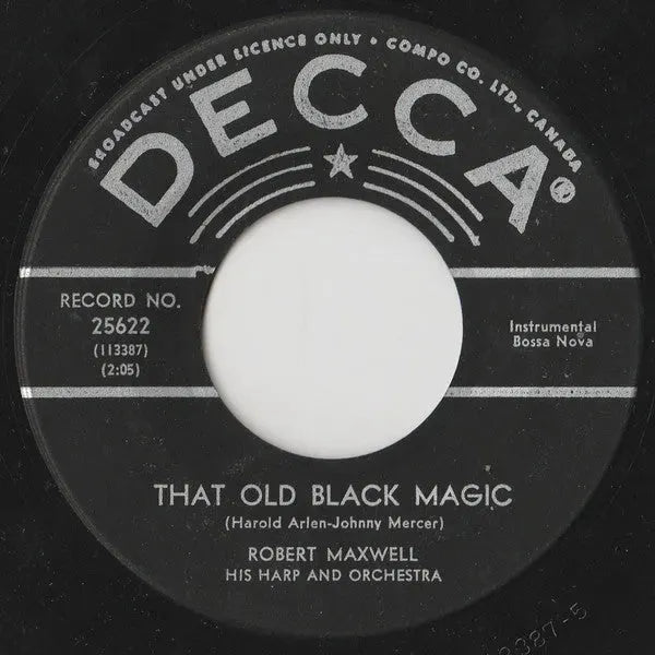 Robert Maxwell, His Harp And Orchestra : Shangri-La (7")