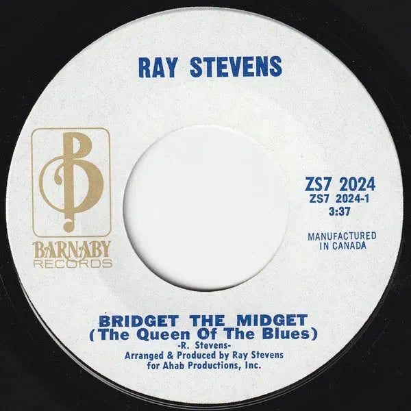 Ray Stevens : Bridget The Midget (The Queen Of The Blues) (7")