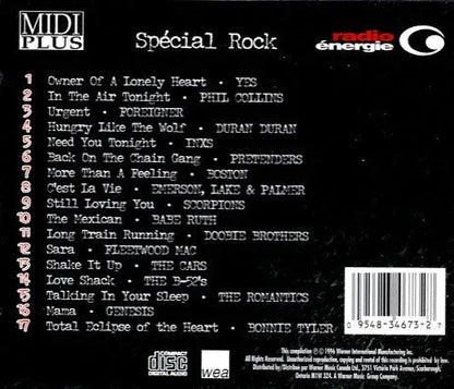 Various : Radio Energie Midi Plus Spécial Rock (CD, Comp)