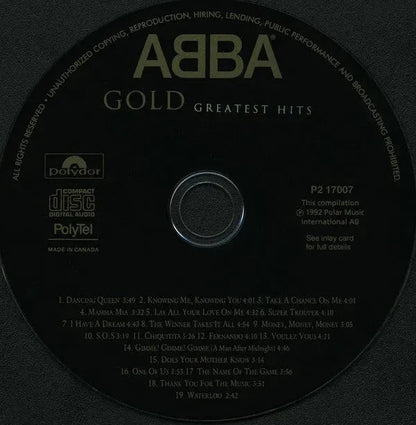 ABBA : Gold (Greatest Hits) (CD, Comp, Club, RE, RM)