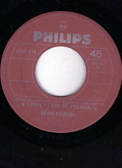 Demis Roussos : Lovely Lady Of Arcadia / Shadows (7", Single)