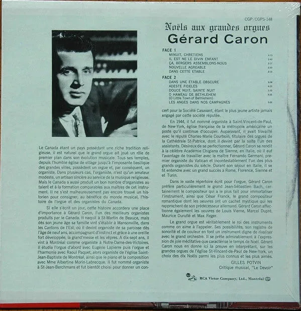 Gérard Caron : Noëls Aux Grandes Orgues (LP)