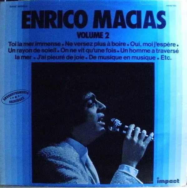 Enrico Macias : Enregistrements Originaux - Volume 2 (LP, Comp)