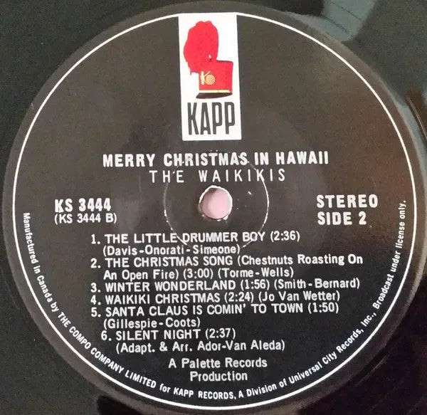 The Waikiki's : Merry Christmas In Hawaii (LP, Album)