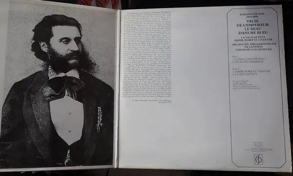 Johann Strauss Jr., London Philharmonic Orchestra . Theodor Guschlbauer : Le Beau Danube Bleu / Valse De L'Empereur (LP, Album, Gat)