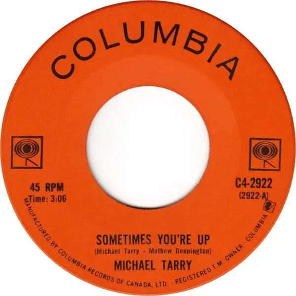 Michael Tarry And Milestone (11) : Sometimes You're Up / Silent People (7", Single)