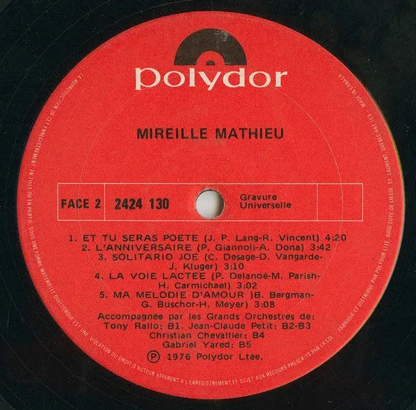 Mireille Mathieu : Mireille Mathieu (LP)