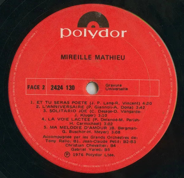 Mireille Mathieu : Mireille Mathieu (LP)