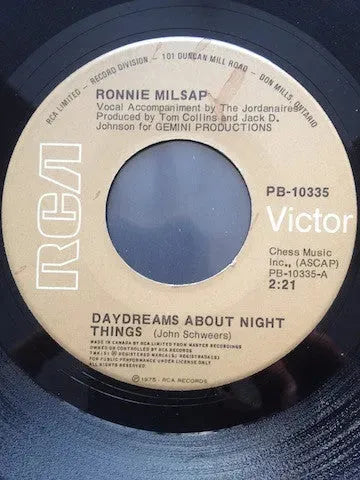 Ronnie Milsap : Daydreams About Night Things (7", Single)