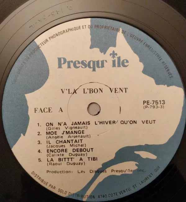 V'là L'Bon Vent : V'là L'Bon Vent (LP, Album)