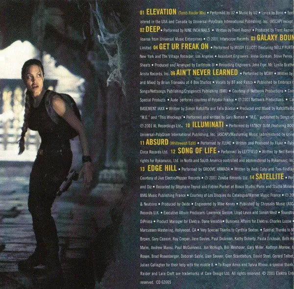 Various : Lara Croft: Tomb Raider (Music From The Motion Picture) (CD, Comp)