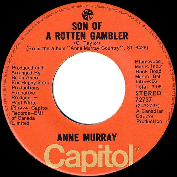 Anne Murray : Just One Look / Son Of A Rotten Gambler (7", Single)