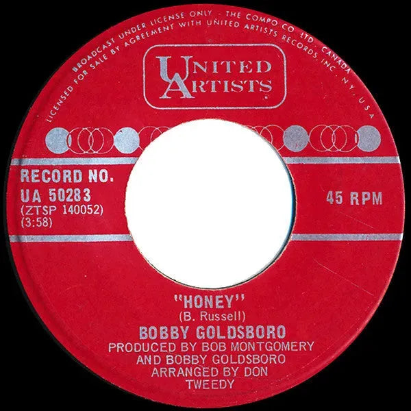 Bobby Goldsboro : Honey / Danny (7", Single)