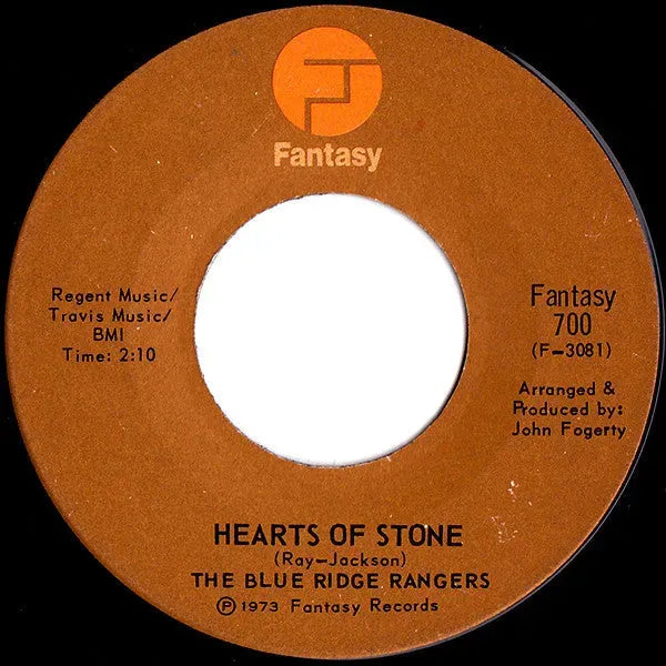 Blue Ridge Rangers : Hearts Of Stone / Somewhere Listening (For My Name) (7", Single)