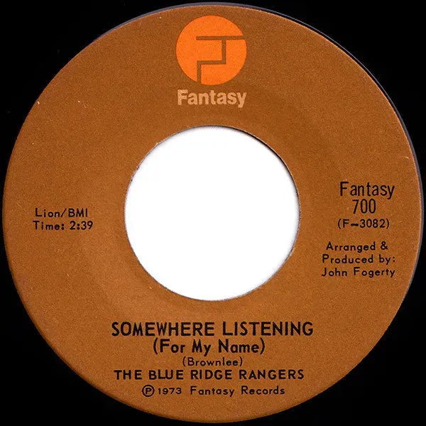 Blue Ridge Rangers : Hearts Of Stone / Somewhere Listening (For My Name) (7", Single)