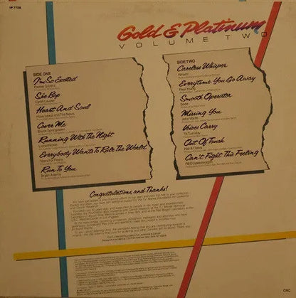 Various : Gold & Platinum Volume Two (LP, Comp, Club)