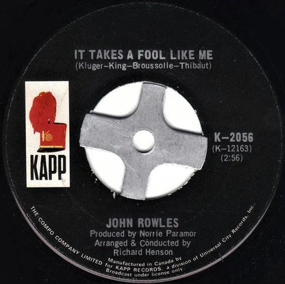 John Rowles : Do You Know Who I Am (7", Single)