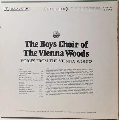 Die Sängerknaben Vom Wienerwald : Voices From The Vienna Woods (LP, Album)