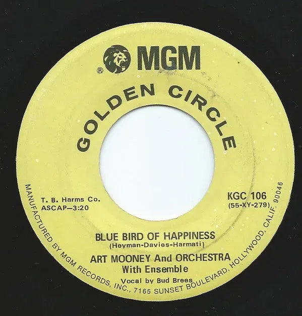 Art Mooney & His Orchestra : Baby Face / Blue Bird Of Happiness  (7", RE)