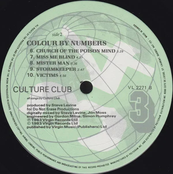 Culture Club : Colour By Numbers (LP, Album)