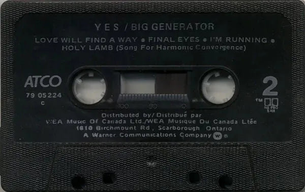 Yes : Big Generator (Cass, Album)