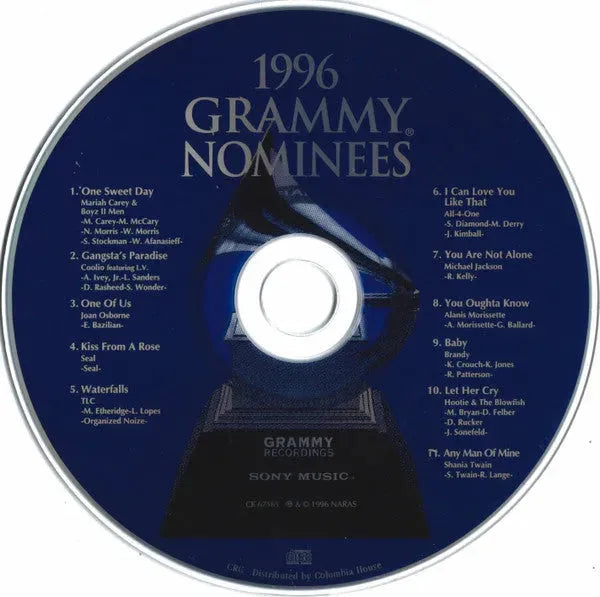 Various : 1996 Grammy Nominees (CD, Comp, Club)