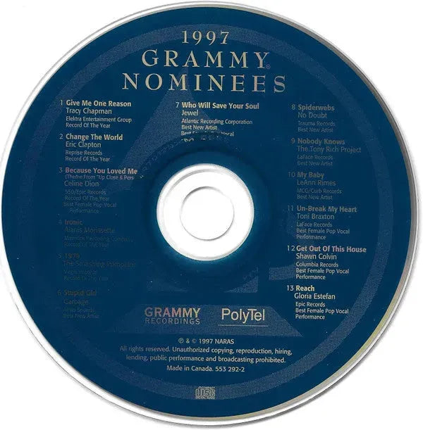 Various : 1997 Grammy Nominees (CD, Comp)