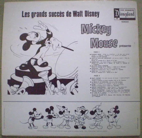 Mickey Mouse (2) : Les Grands Succès De Walt Disney  (LP, Comp)