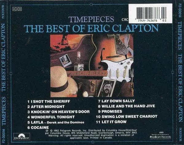 Eric Clapton : Time Pieces - The Best Of Eric Clapton (CD, Comp, Club)