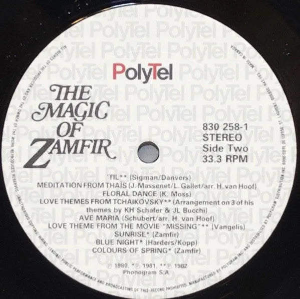 Zamfir* : The Magic Of Zamfir (LP, Comp)