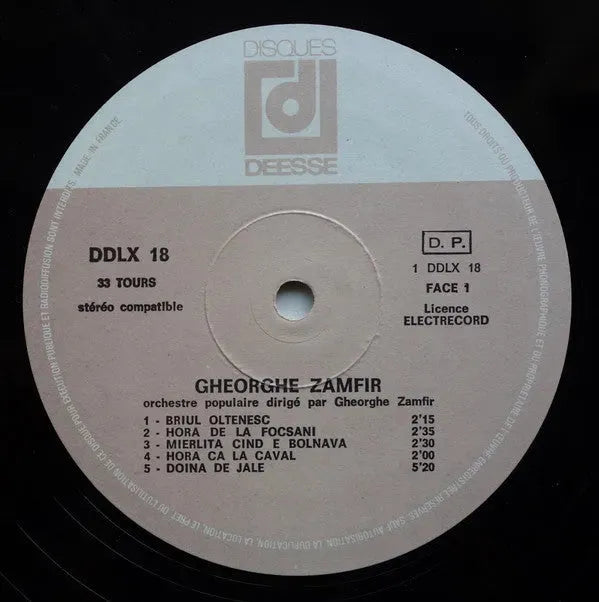 Gheorghe Zamfir : L'Extraordinaire Flûte De Pan De Gheorghe Zamfir (Son Premier Disque Enregistré En Roumanie) (LP, Album, RE)