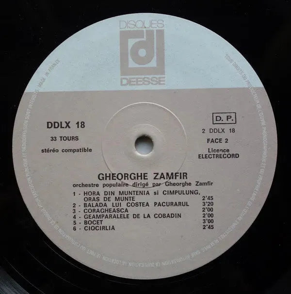 Gheorghe Zamfir : L'Extraordinaire Flûte De Pan De Gheorghe Zamfir (Son Premier Disque Enregistré En Roumanie) (LP, Album, RE)