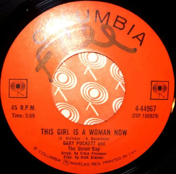 Gary Puckett & The Union Gap : This Girl Is A Woman Now (7")