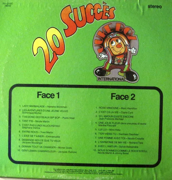 Various : 20 Succès (LP, Comp)