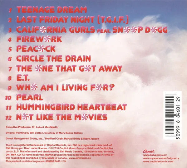 Katy Perry : Teenage Dream (CD, Album, Dig)