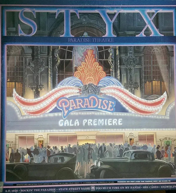 Styx : Paradise Theatre (LP, Album, Club, Gat)