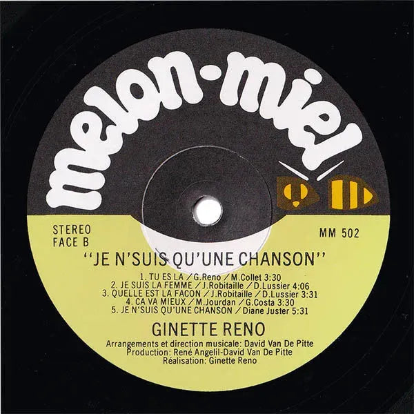 Ginette Reno : Je Ne Suis Qu'Une Chanson (LP, Album)