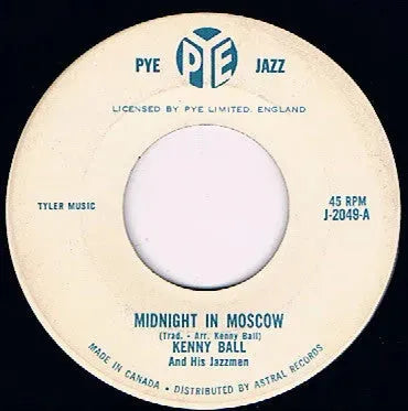 Kenny Ball And His Jazzmen : Midnight In Moscow (7", Single)