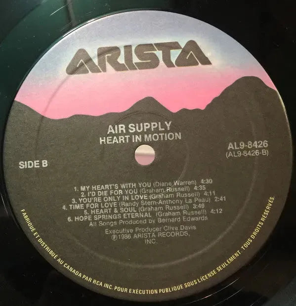 Air Supply : Hearts In Motion (LP, Album)