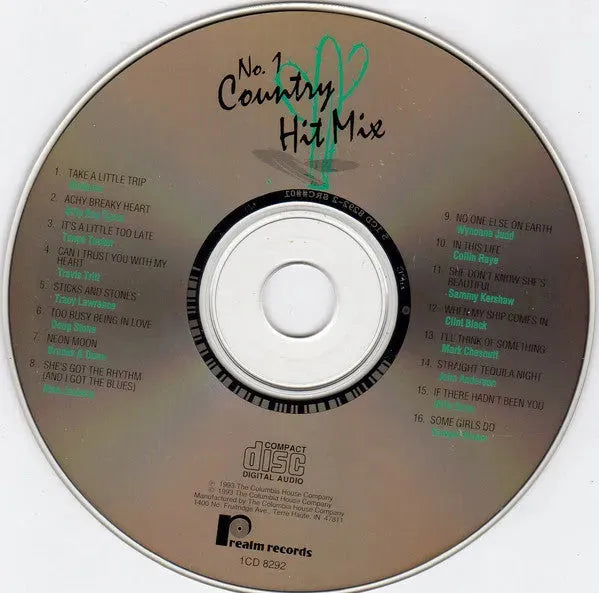 Various : No. 1 Country Hit Mix (CD, Comp)