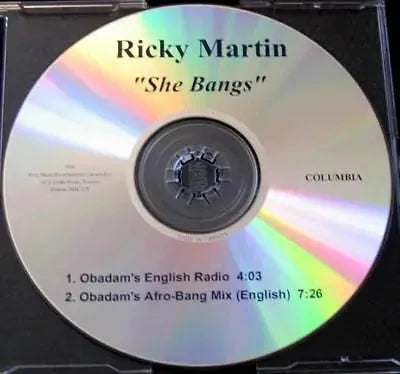 Ricky Martin : She Bangs (CDr, Single, Promo)